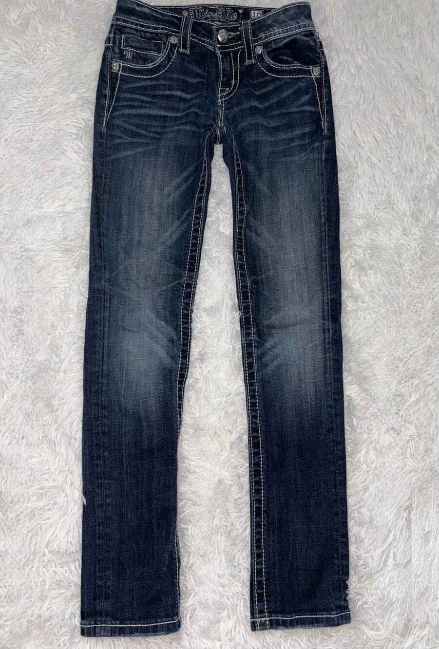 Miss Me Girls 10 Classic “skinny” Jeans. Great Embellishments. Fantastic Pair
